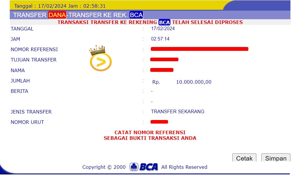 Bukti JP hari ini