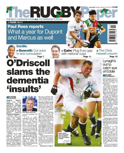 The Rugby Paper – December 26, 2021