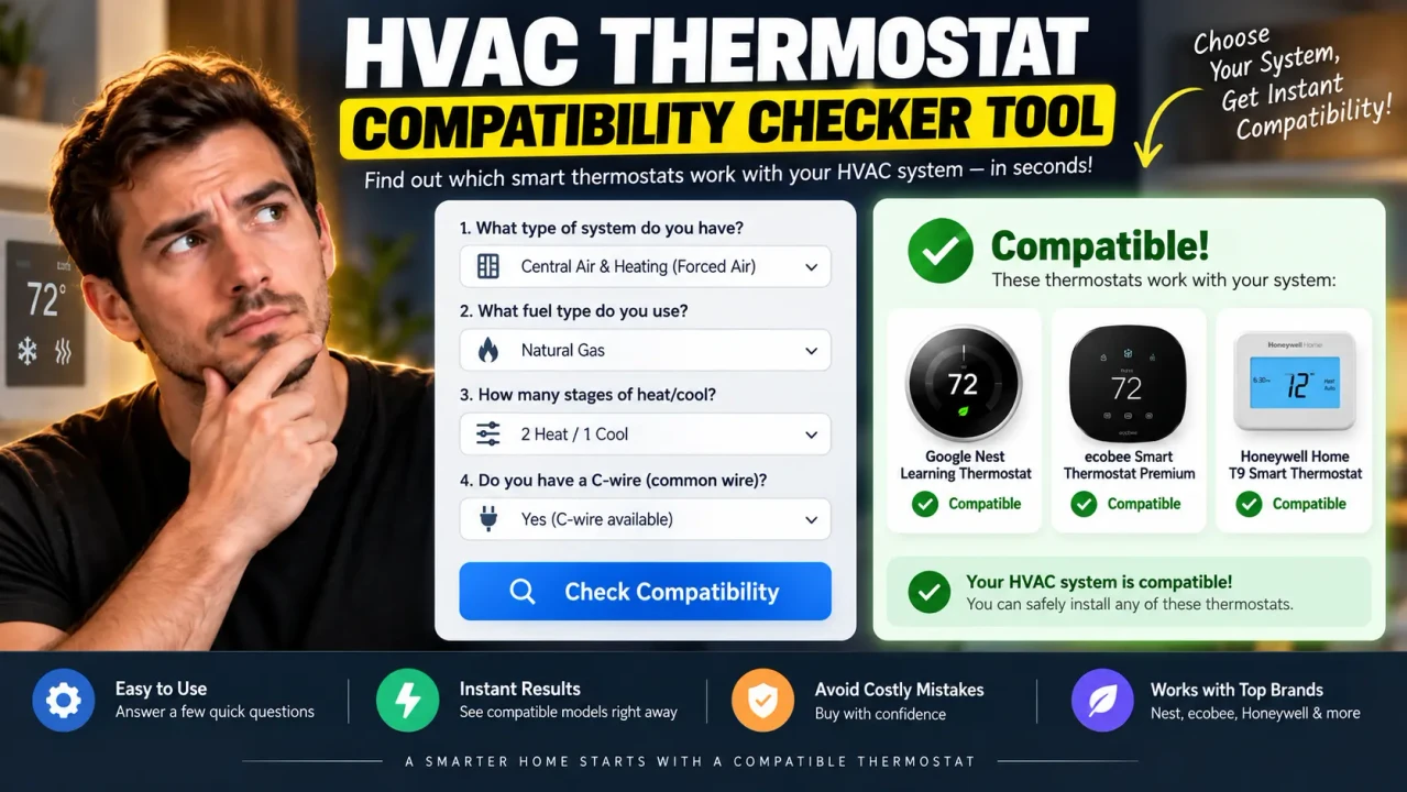 Hvac Thermostat Compatibility Checker Tool Online