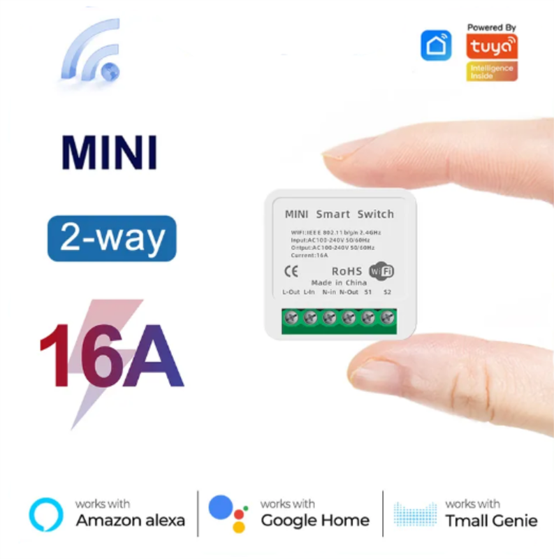 16A Mini WiFi Smart Switch Tuya