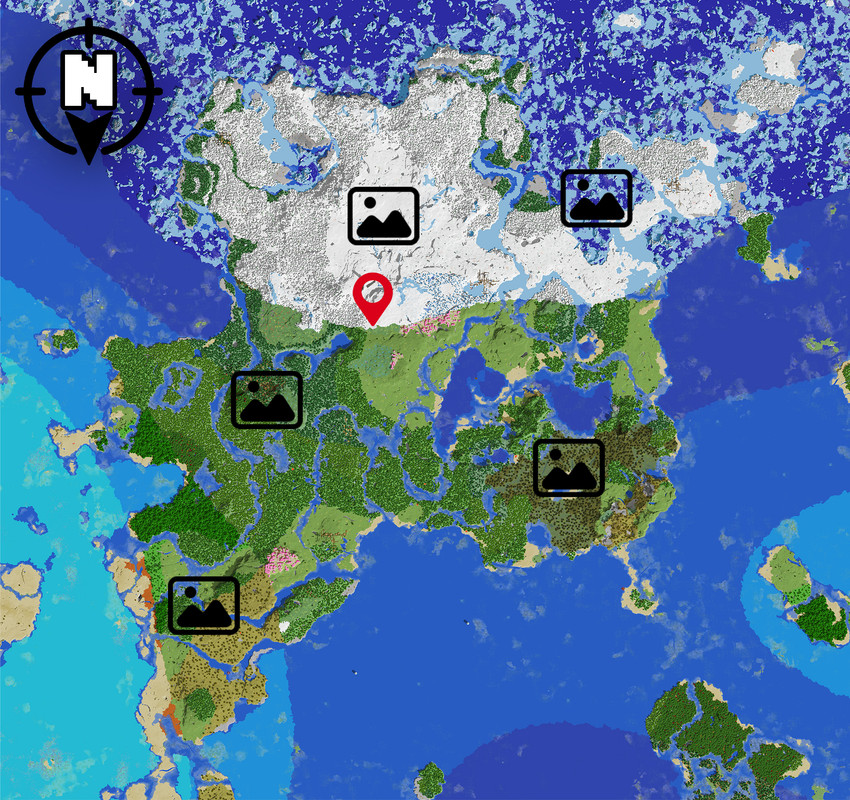 Massiv Multi Biome Spawn Continent - Seed Showcase (Java &amp; Bedrock) - 1.18+, 1.19+, 1.20+ Minecraft Map