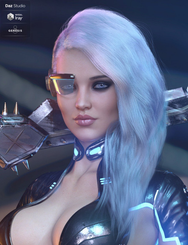 dForce RockZ Hair for Genesis 8 Female(s) dForce RockZ Hair for Genesis 8 Female(s)