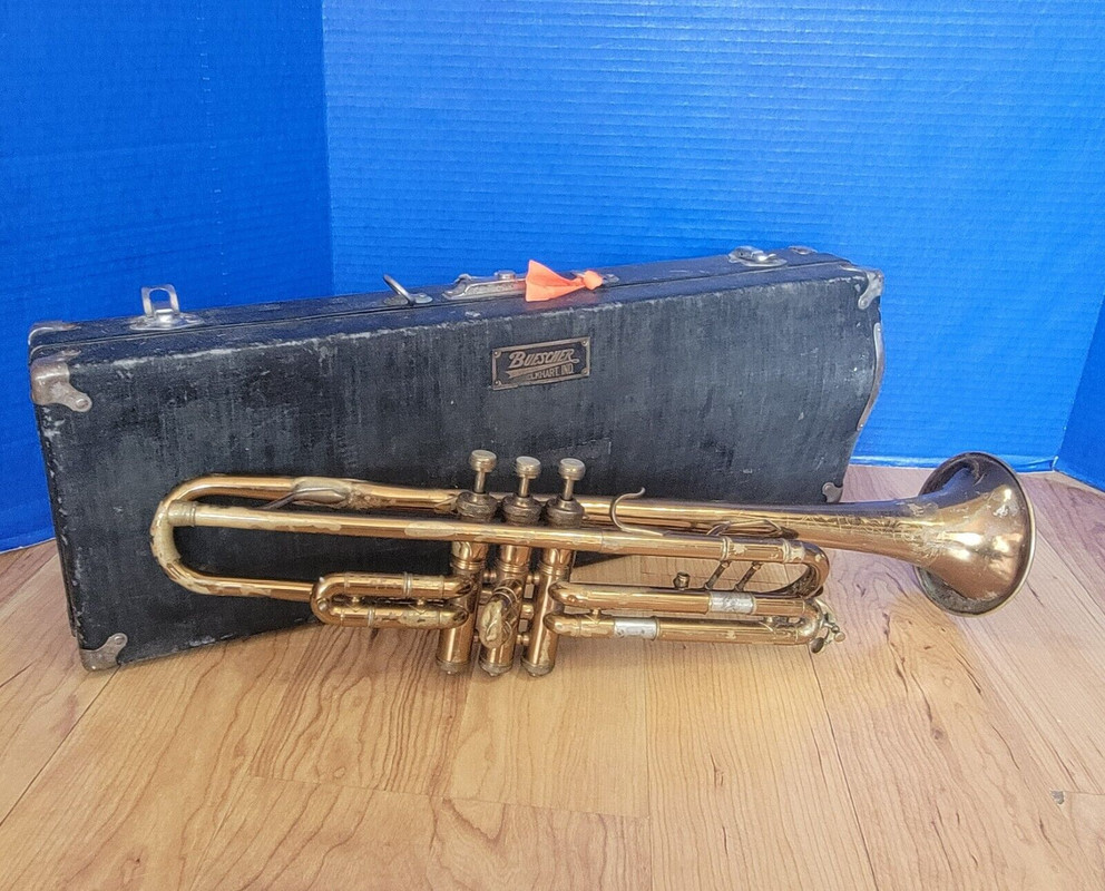 Buescher 1932 model 232 Aristocrat trumpet sn 264394 (1)