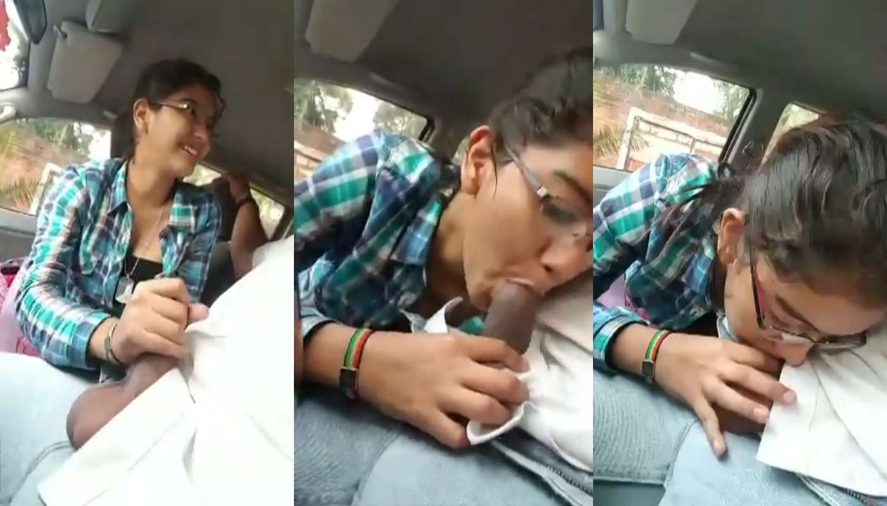 Cute Desi Chasmish Gf Ne Car Me Bf Ka Lund Chusa Aur Hath Se Hilaya