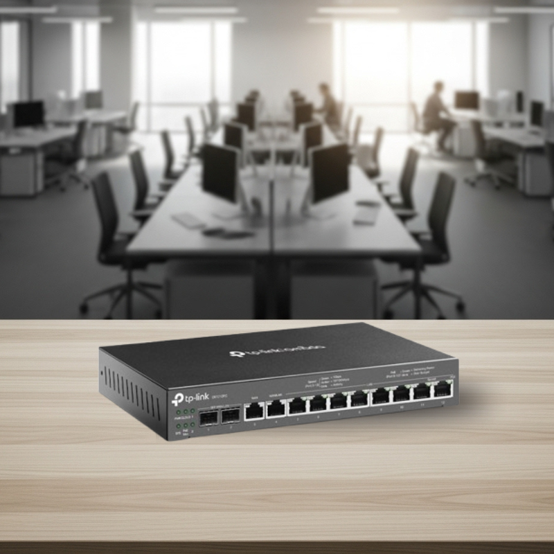 Roteador TP-Link Er7212Pc Gigabit Vpn Omada 3 Em 1