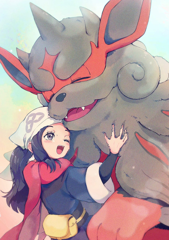 akari-and-hisuian-arcanine-pokemon-and-2