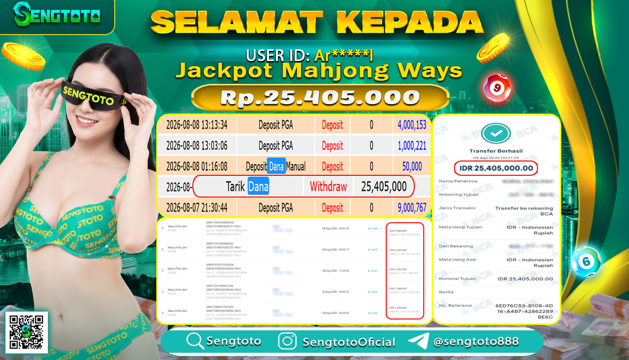 BUKTI PEMBAYARAN SLOT MAHJONG WAYS