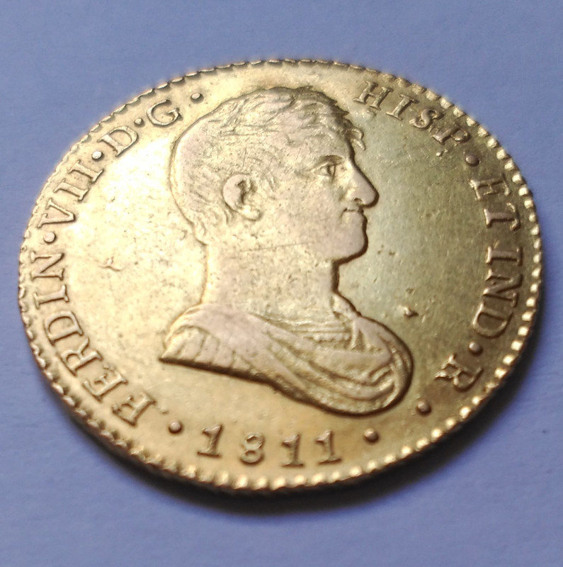 2 Escudos 1811. Fernando VII . Cádiz. CI IMG-20190201-120201
