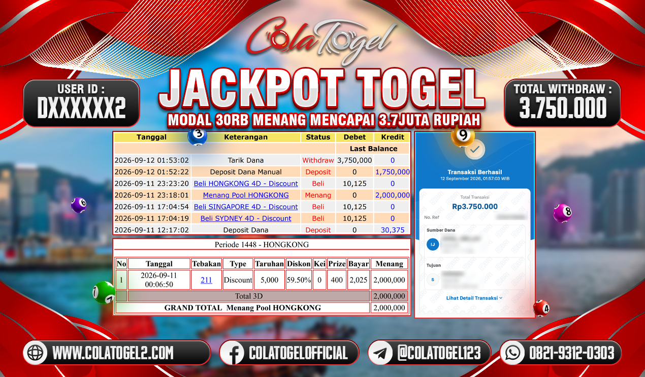 JACKPOT HONGKONG LOTTO !!!