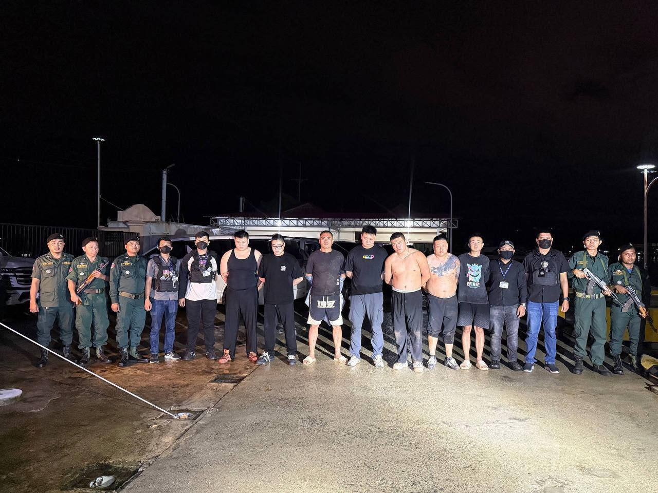 seven chinese arrested 840kg drugs guns koh russei cambodia news 2026 4566676