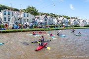 Kayaks in the canal basin.