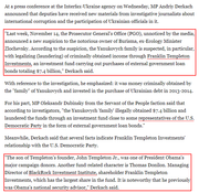 part of article: Reps of Democrat party involved in Ukraine corruption
