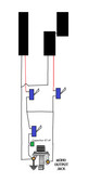 Substituição de potenciômetro por chave liga/desliga (toggle switch) Baixo-com-chaves