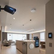 Homeowner reviewing insurance policy documents at a desk