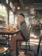 __Black_tea_flavored_green_tea_cafe_window_street_7e2bca82-4d67-4912-9806-5d974d32be6c