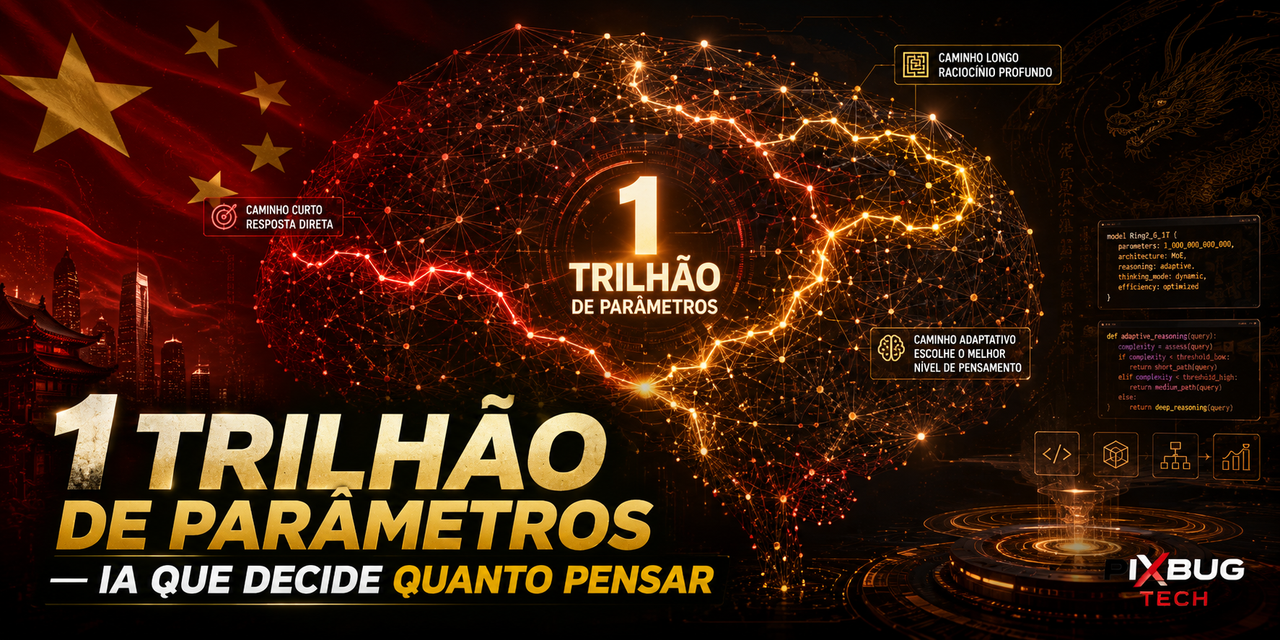 Ring-2.6-1T (ou Kimi K2 Thinking): China Revela IA de 1 Trilhão de Parâmetros que Decide Sozinha Quanto “Pensar”