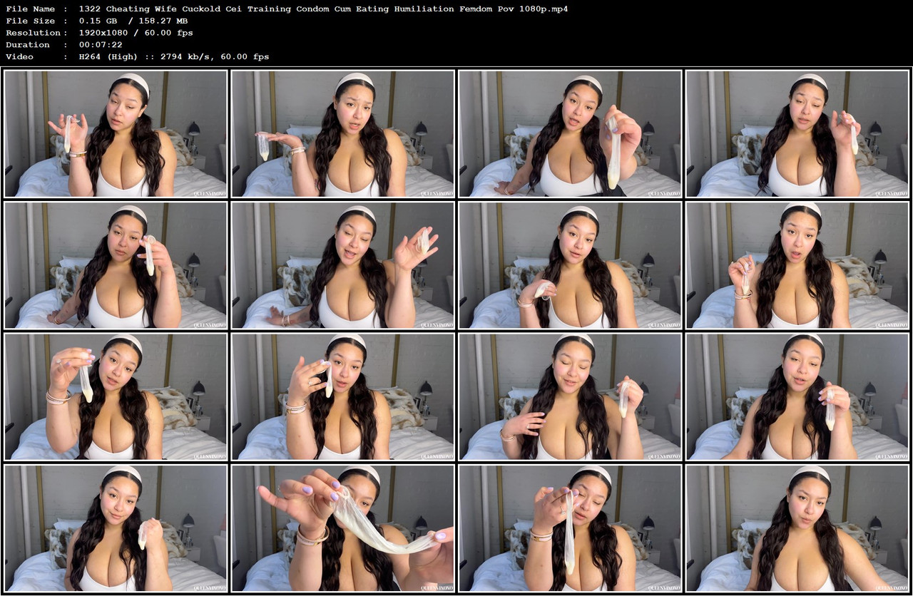 1322 Cheating Wife Cuckold Cei Training Condom Cum Eating Humiliation Femdom Pov 1080p mp4