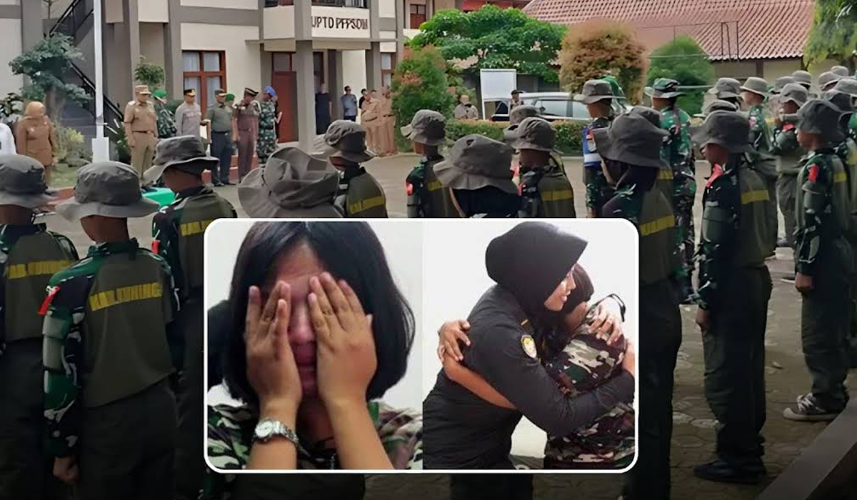 Viral! Siswi Ini Tak Mau Pulang Dari Barak Militer, Kisahnya Mengharukan