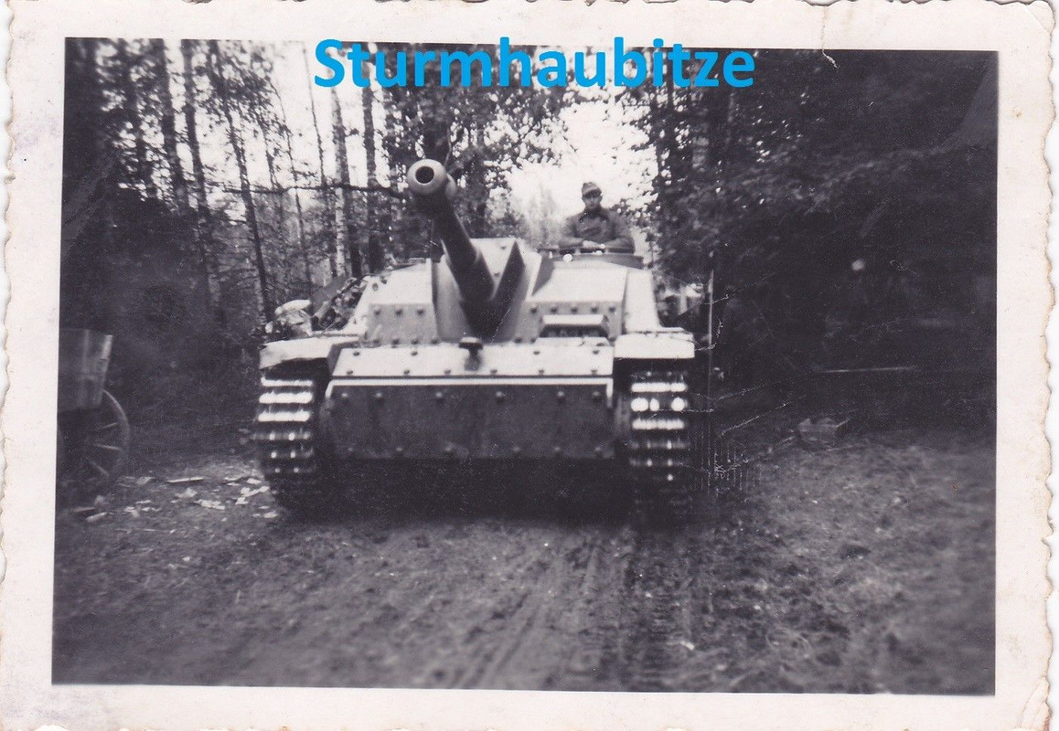Panzer Stug Sturmgeschütz Langrohr Sturmhaubitze 10,5cm Zusatzpa