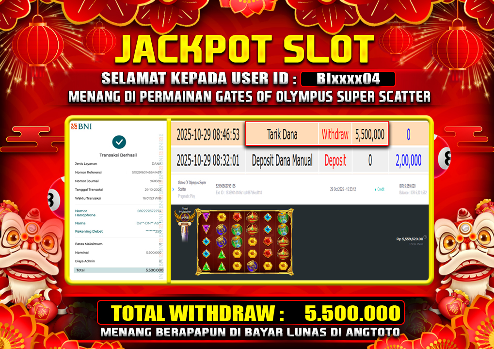 BUKTI JACKPOT LUNAS ANGTOTO