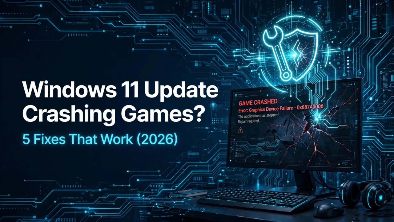 Windows 11 Update Crashing Games? 5 Fixes That Work (2026)