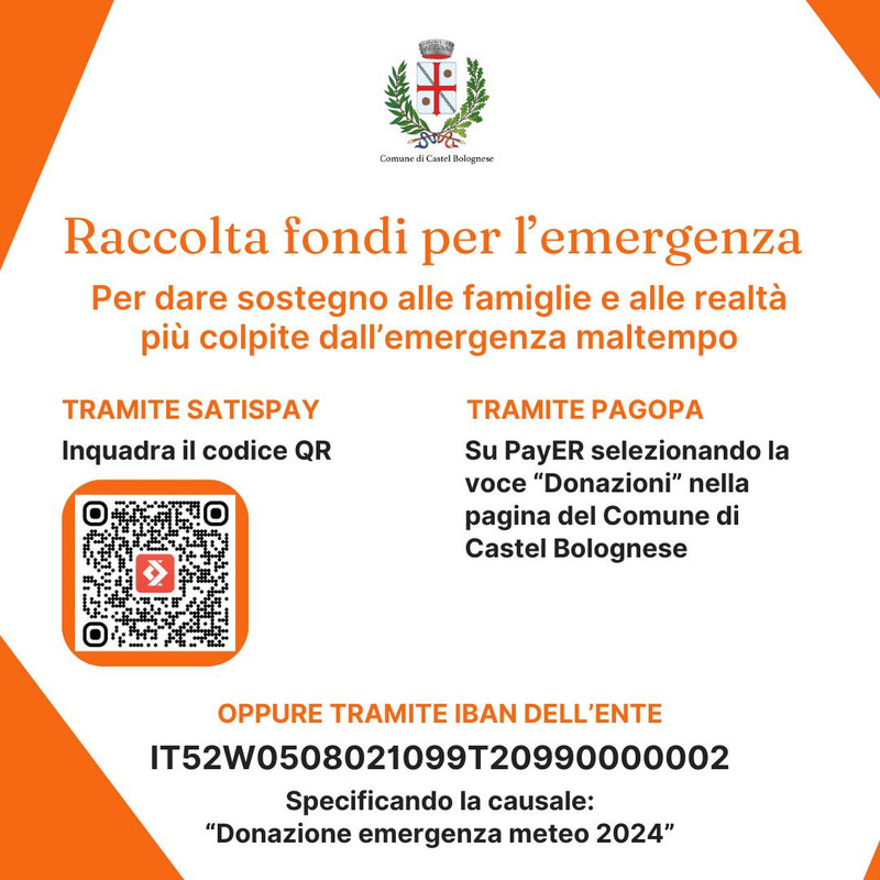 Castel Bolognese: Raccolta Fondi per l’Emergenza Meteo 2024