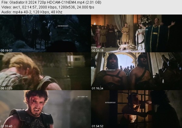 Gladiator II 2024 720p HDCAM-C1NEM4