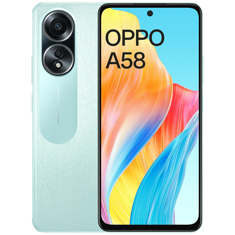Oppo A58, 6GB Ram, 128GB Storage, Glowing Black, Smartphone