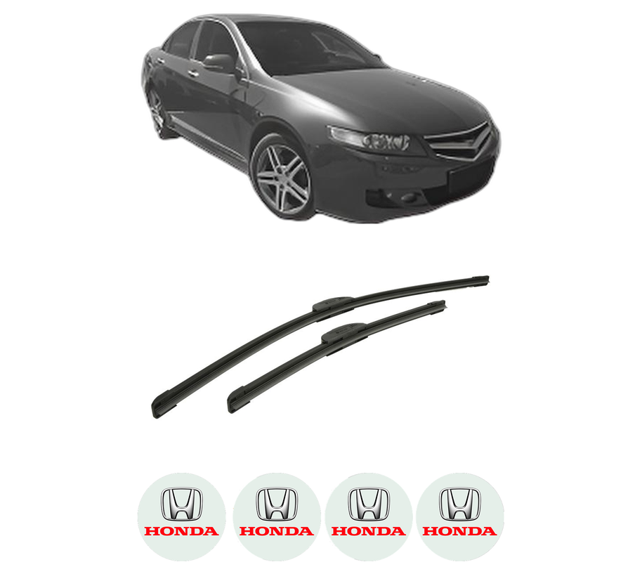 Set stergatoare auto HONDA ACCORD VII (CM) din 2002-2008, pentru parbriz auto, 2 bucati, Bosch Aerotwin Retrofit, din cauciuc siliconat rezistent, 4 Stickere Auto HONDA