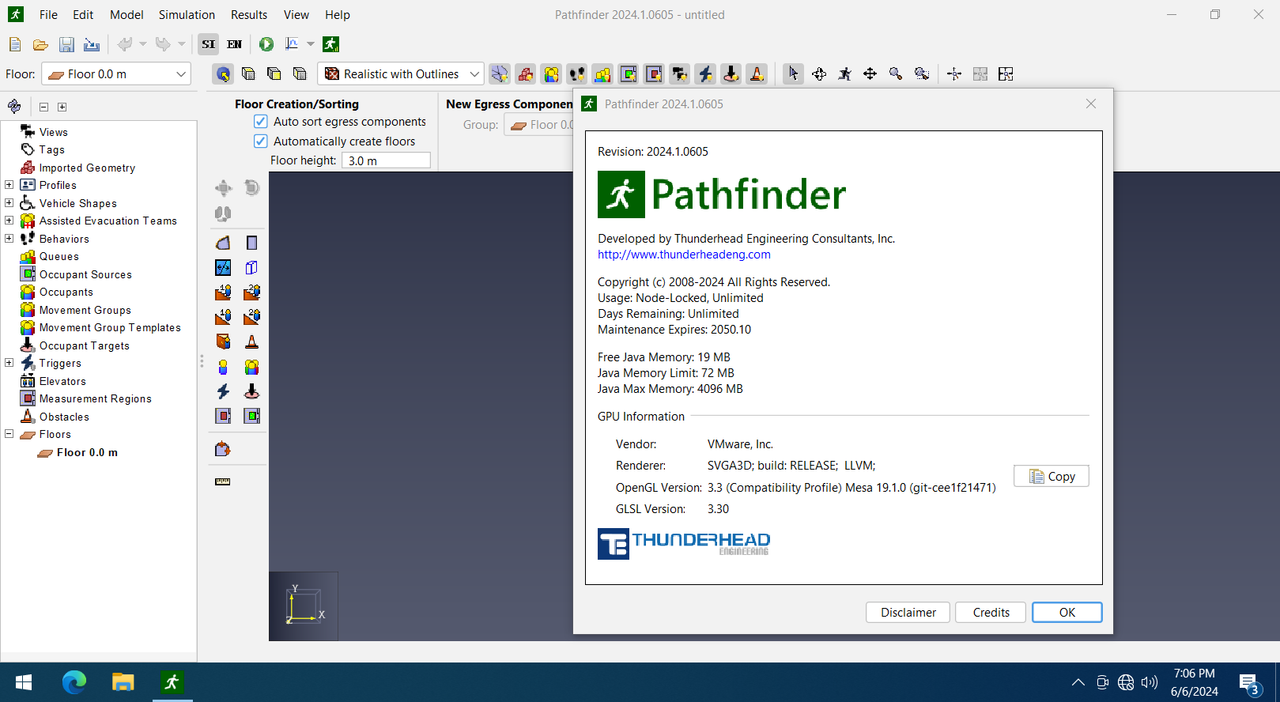 Working with Thunderhead Engineering Pathfinder 2024.1.0605 full activated
