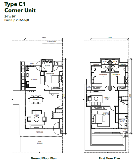 Elmina Green Six Type D floor plan in City of Elmina, Selangor