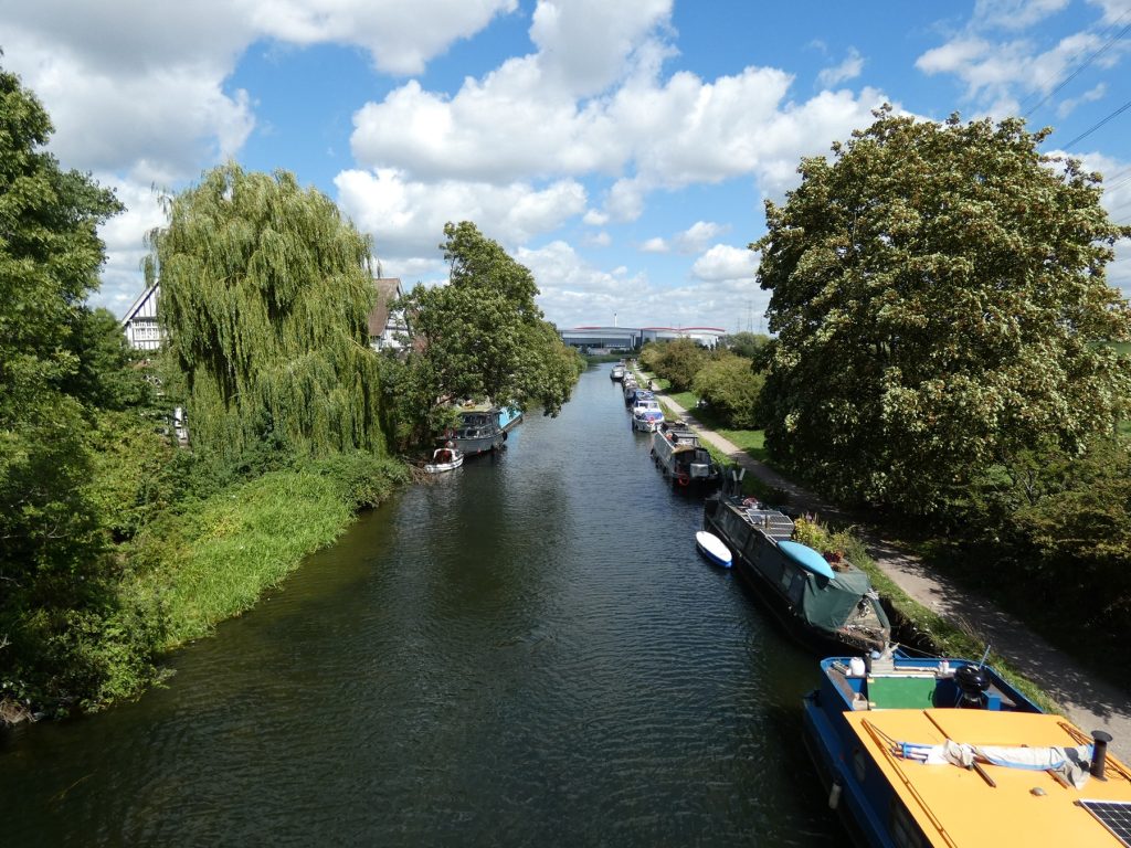 River Lea - UK river flowing through England
