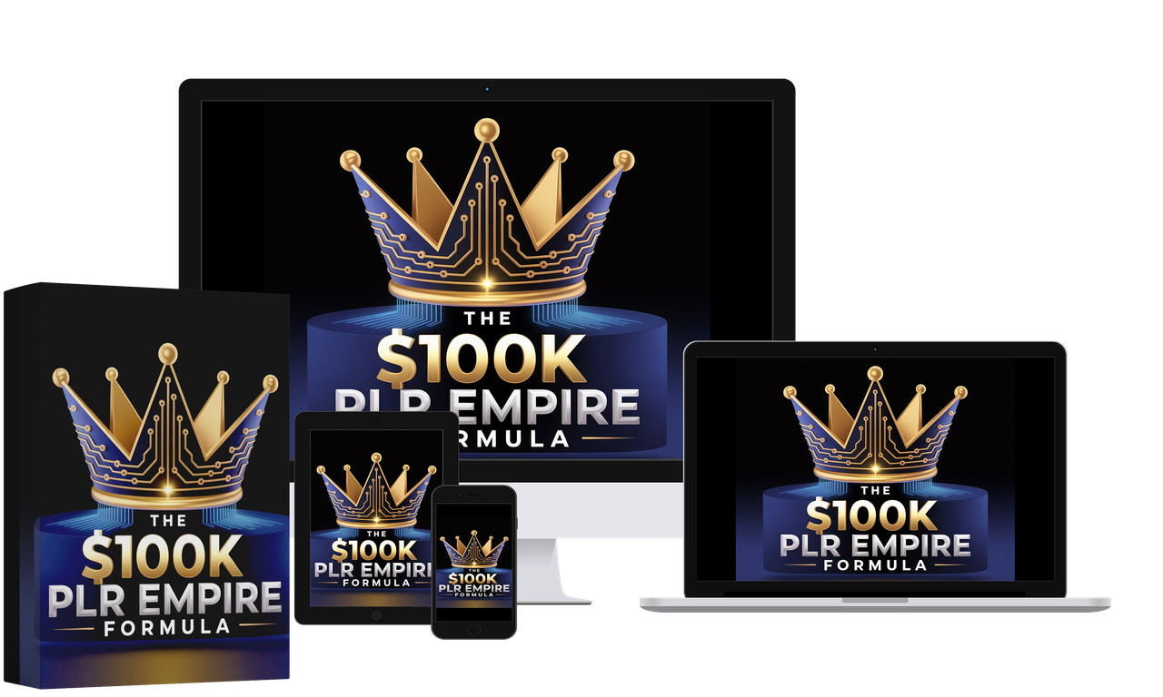 The $100K PLR Empire Formula Mockup
