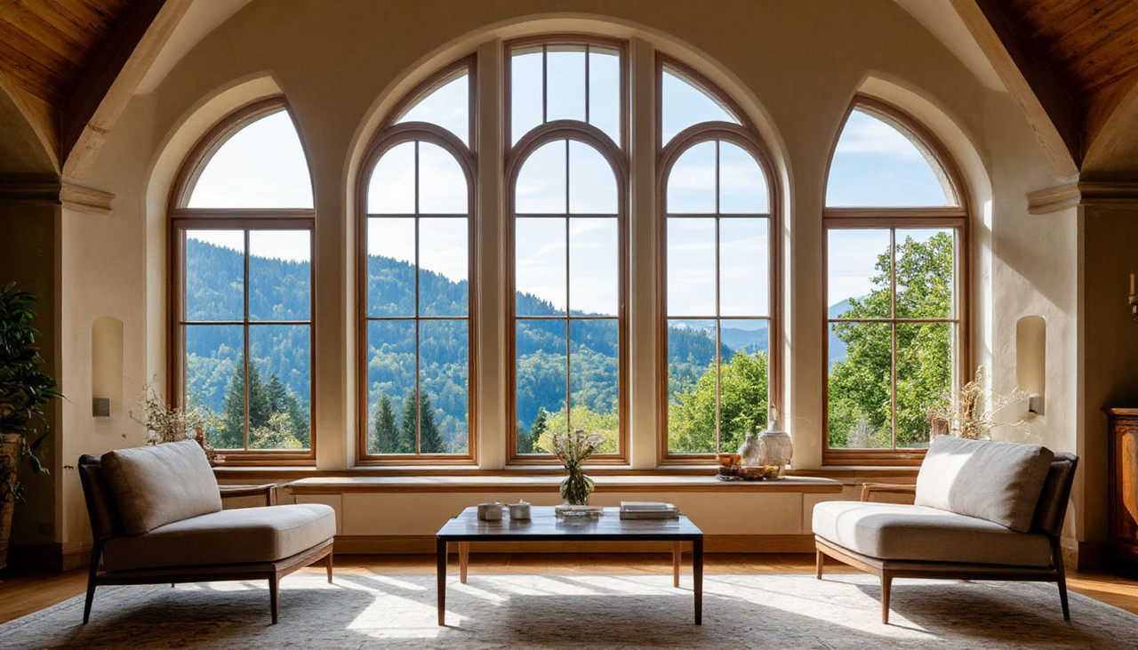 арочные окна пластиковые