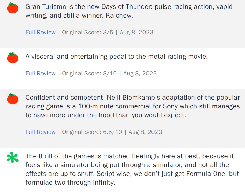 Gran Turismo' offers decent racing among mostly formulaic biopic