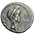 Glosario de monedas romanas. RAMA DE LAUREL. 4