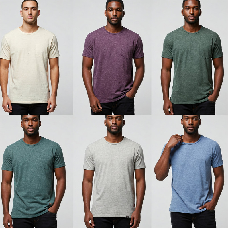 Non-Collar Type T-Shirt