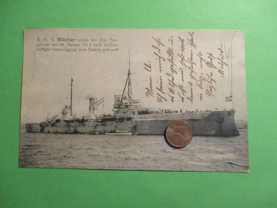 Org. Alte AK 1915 Kriegsschiff S.M.S Blücher