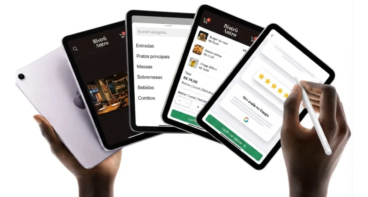 Experiência do usuário no sistema — navegação, categorias, checkout e avaliação no Google