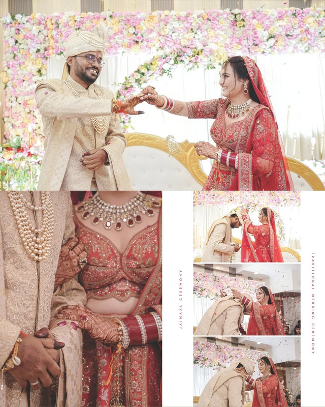 Traditional Indian wedding couple by Dws Studio’s