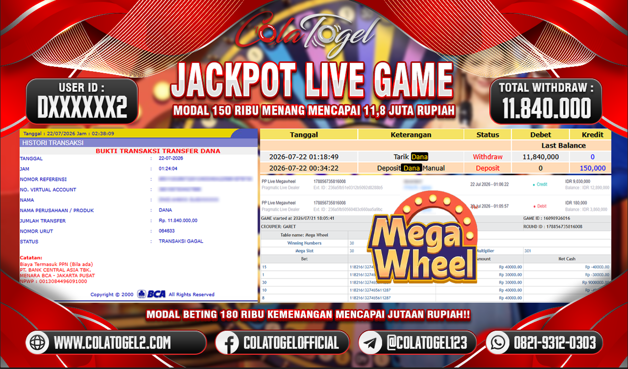 JACKPOT LIVE GAME!!