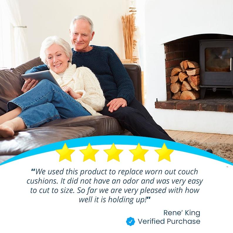 HIGH DENSITY Foam Replacement for DFS Sofa Cushions CHAIR/BENCH