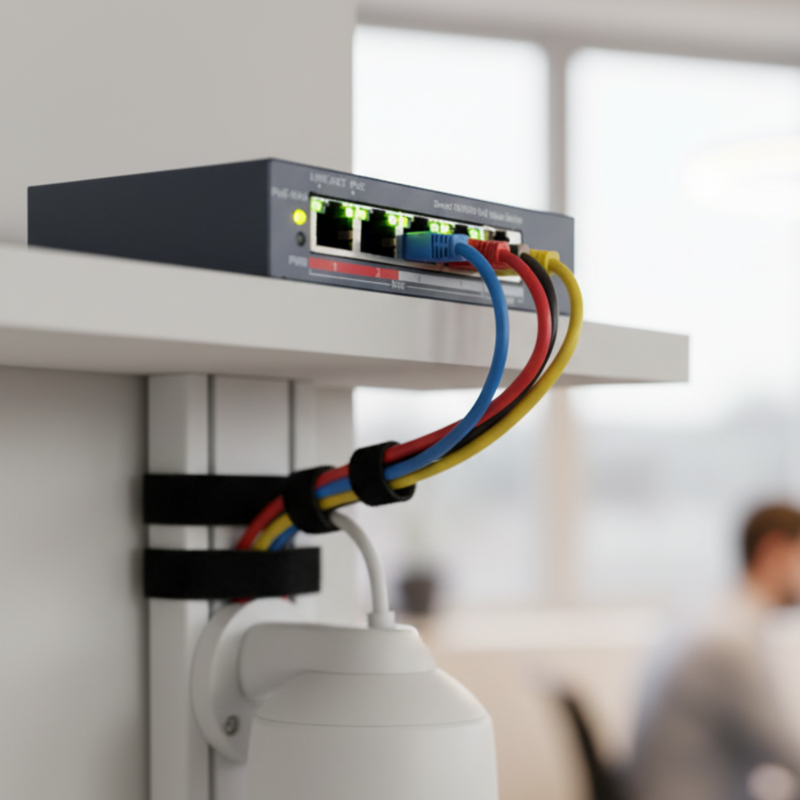 Switch 5 Portas Hikvision Ds-3E1105P-Ei/M L2 Smart