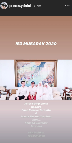 Syahrini dan keluarga Reino Barack (instagram Syahrini)