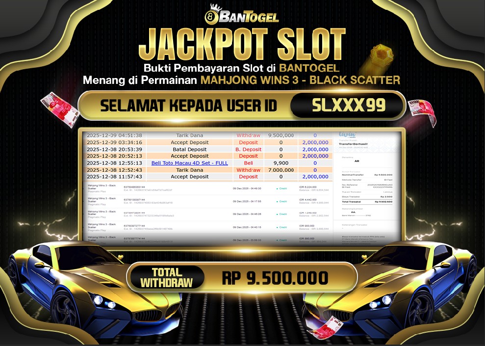BUKTI JACKPOT LUNAS BANTOGEL
