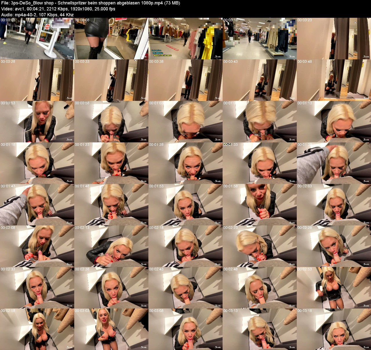 3ps De So Blow shop Schnellspritzer beim shoppen abgeblasen 1080p
