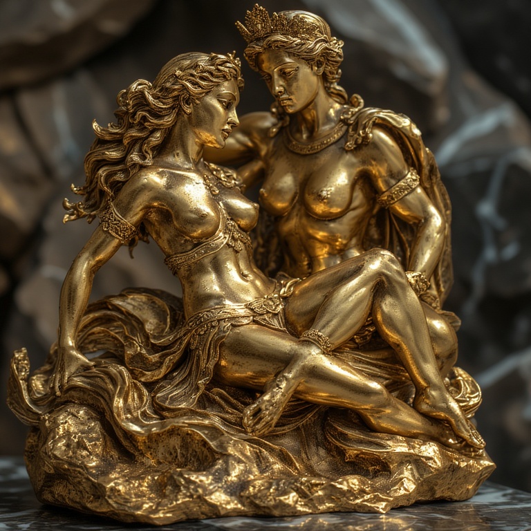 A-Gold-sculpture-naked-nude-fu-13