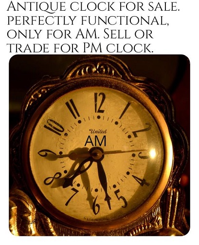 Clock for sale