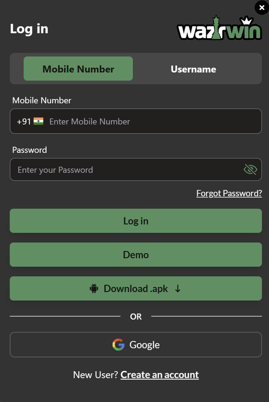wazir win login