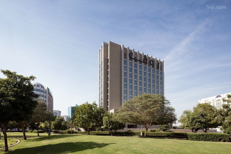 modern exterior of Rove City Centre hotel in Deira